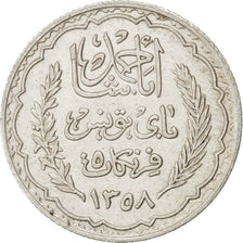 TUNISIA, 5 Francs, 1939, Paris, KM #264, EF(40-45), Silver, 24, Lecompte #309,..
