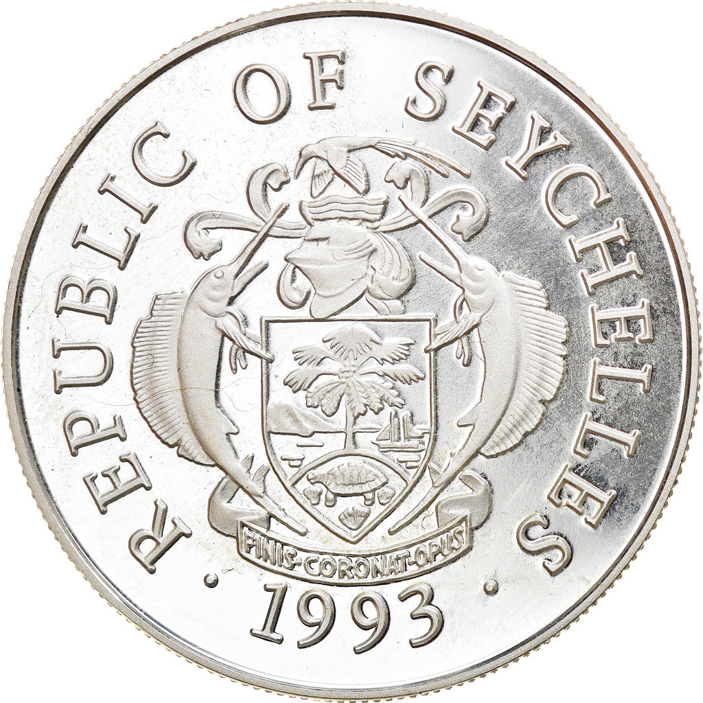 Münze, Seychelles, Jeux olympiques Barcelone 1992, 25 Rupees, 1993, BE, STGL