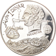 Monnaie, Tunisie, Jugurtha, Dinar, 1969, Franklin Mint, Franklin Center, PA, BE