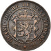 Coin, Luxembourg, William III, 10 Centimes, 1870, Utrecht, AU(55-58), Bronze