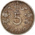 Munten, Luxemburg, Charlotte, 5 Francs, 1949, FR+, Copper-nickel, KM:50