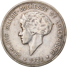 Coin, Luxembourg, Charlotte, 10 Francs, 1929, Luxembourg, EF(40-45), Silver