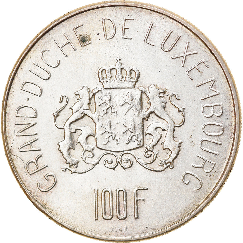 Coin, Luxembourg, 100 Francs, 1963, AU(55-58), Silver, KM:52