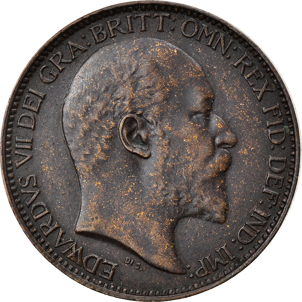 Coin, Great Britain, Edward VII, Farthing, 1904, AU(50-53), Bronze, KM:792