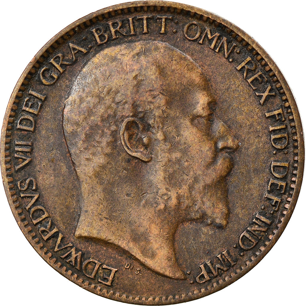 Coin, Great Britain, Edward VII, Farthing, 1906, EF(40-45), Bronze, KM:792