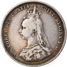 Coin, Great Britain, Victoria, Shilling, 1888, VF(20-25), Silver, KM:761