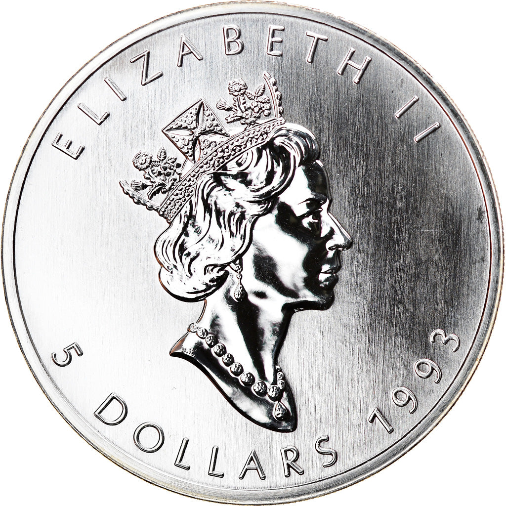 Coin, Canada, Elizabeth II, 5 Dollars, 1993, Royal Canadian Mint, Ottawa, BU
