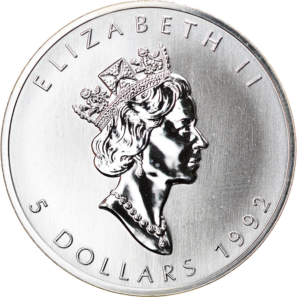 Coin, Canada, Elizabeth II, 5 Dollars, 1992, Royal Canadian Mint, Ottawa, BU