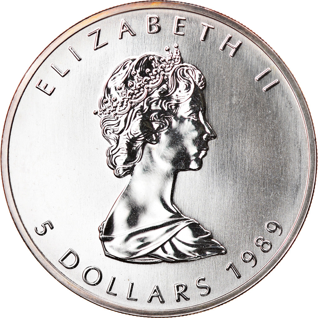 Coin, Canada, Elizabeth II, 5 Dollars, 1989, Royal Canadian Mint, Ottawa, BU