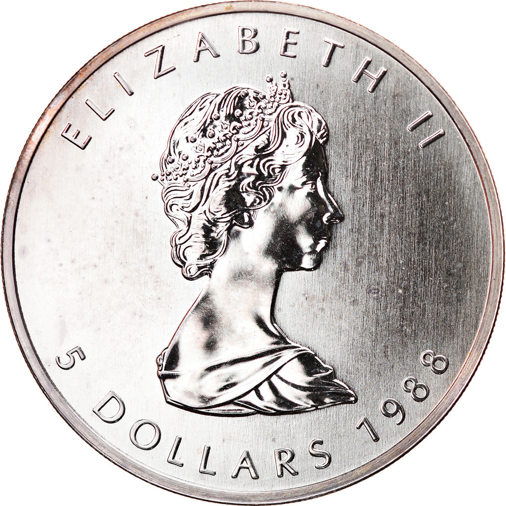 Münze, Kanada, Elizabeth II, 5 Dollars, 1988, Royal Canadian Mint, Ottawa, BU