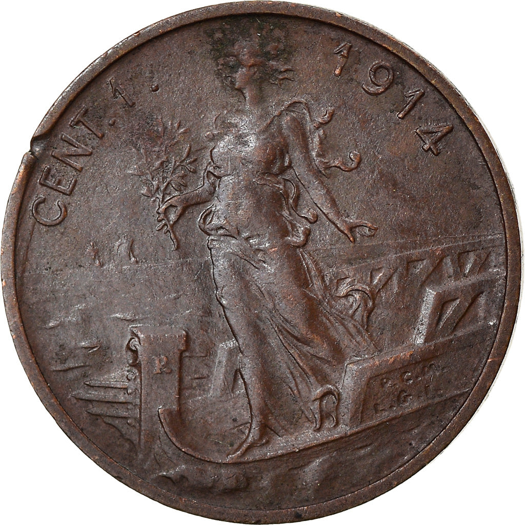 Coin, Italy, Centesimo, 1914, VF(30-35), Cuivre, KM:40