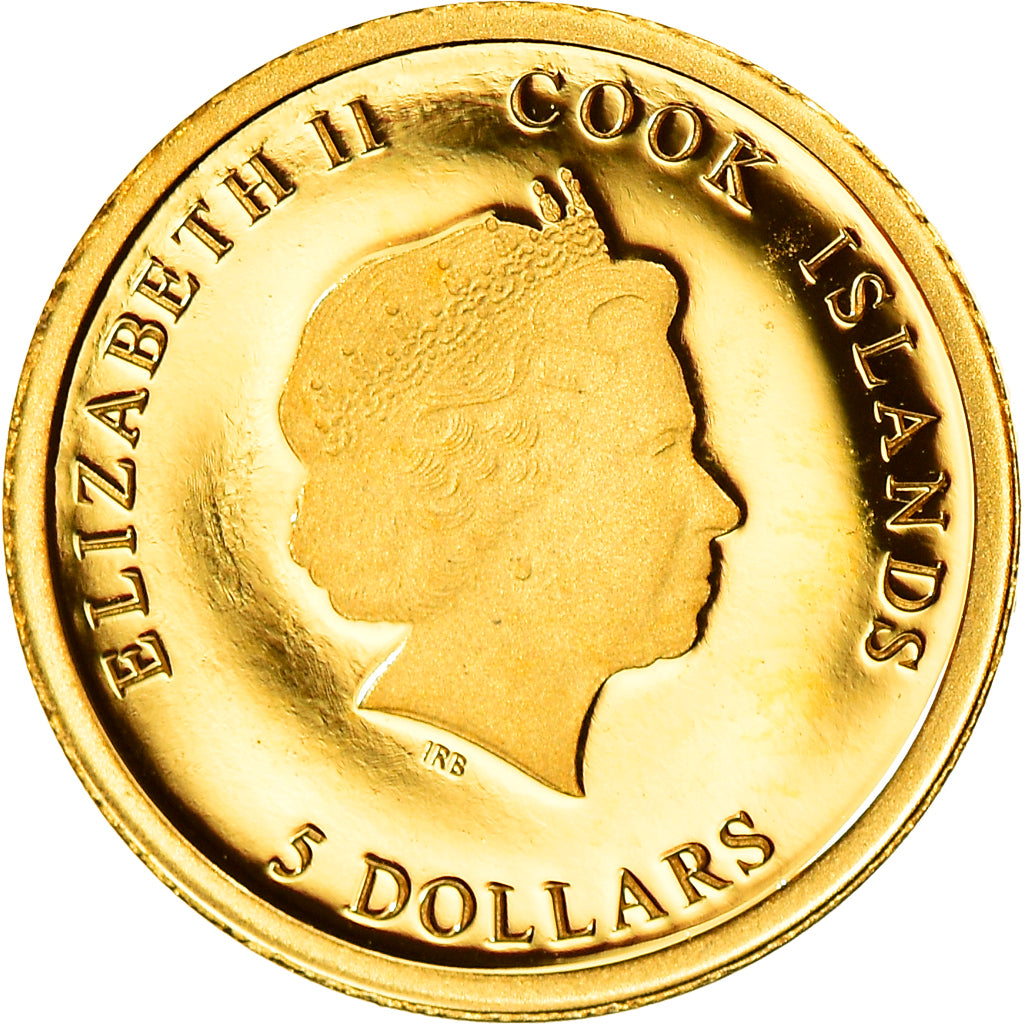 Coin, Cook Islands, 5 Dollars, 2018, MS(65-70), Gold