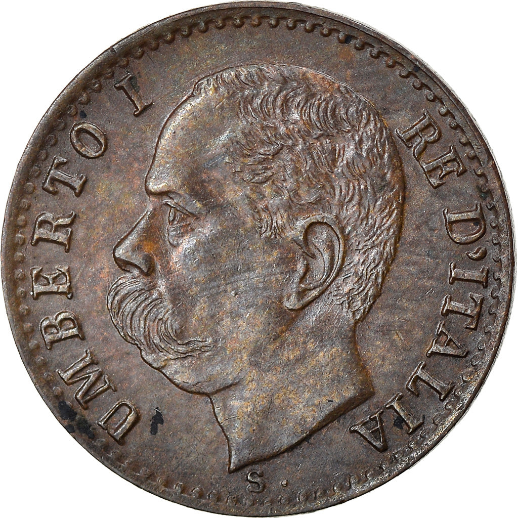 Coin, Italy, Umberto I, Centesimo, 1895, Rome, AU(50-53), Copper, KM:29