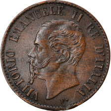 Coin, Italy, Vittorio Emanuele II, Centesimo, 1867, Milan, EF(40-45), Copper