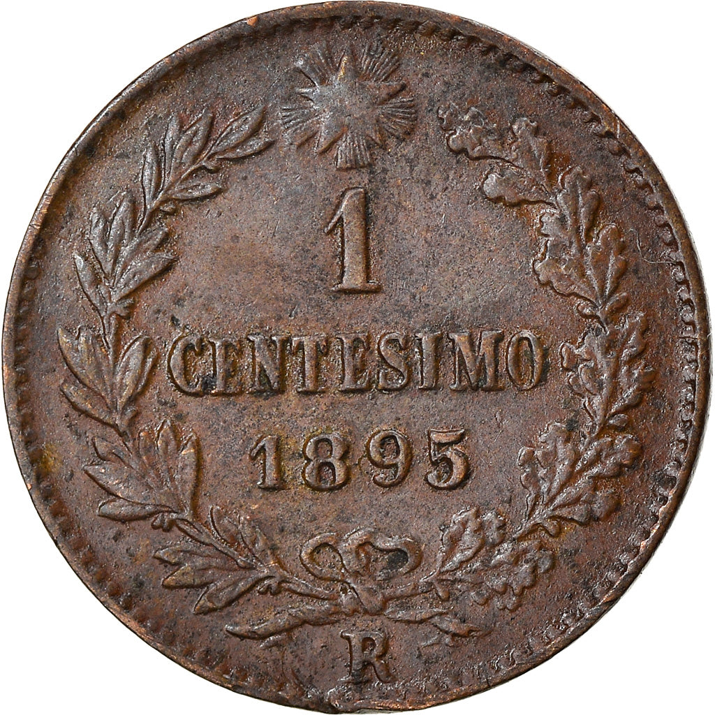 Coin, Italy, Umberto I, Centesimo, 1895, Rome, EF(40-45), Copper, KM:29