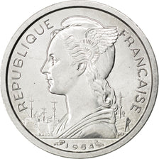 REUNION, Franc, 1964, KM #6.1, MS(63), Aluminum, 23, Lecompte #54, 1.30