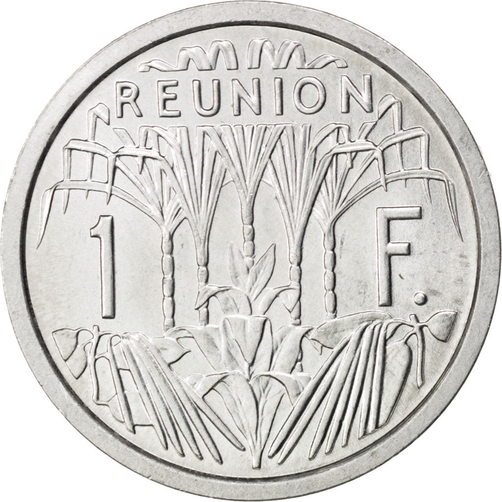 REUNION, Franc, 1964, KM #6.1, MS(63), Aluminum, 23, Lecompte #54, 1.30