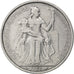 FRENCH OCEANIA, 5 Francs, 1952, KM #4, VF(20-25), Aluminum, 31, Lecompte #24,...