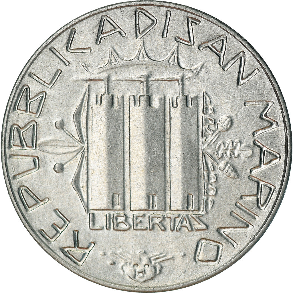 Coin, San Marino, 10 Lire, 1985, Rome, AU(55-58), Aluminum, KM:176