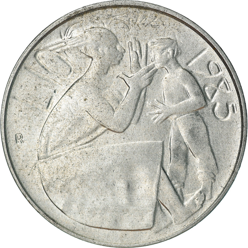 Coin, San Marino, 10 Lire, 1985, Rome, AU(55-58), Aluminum, KM:176