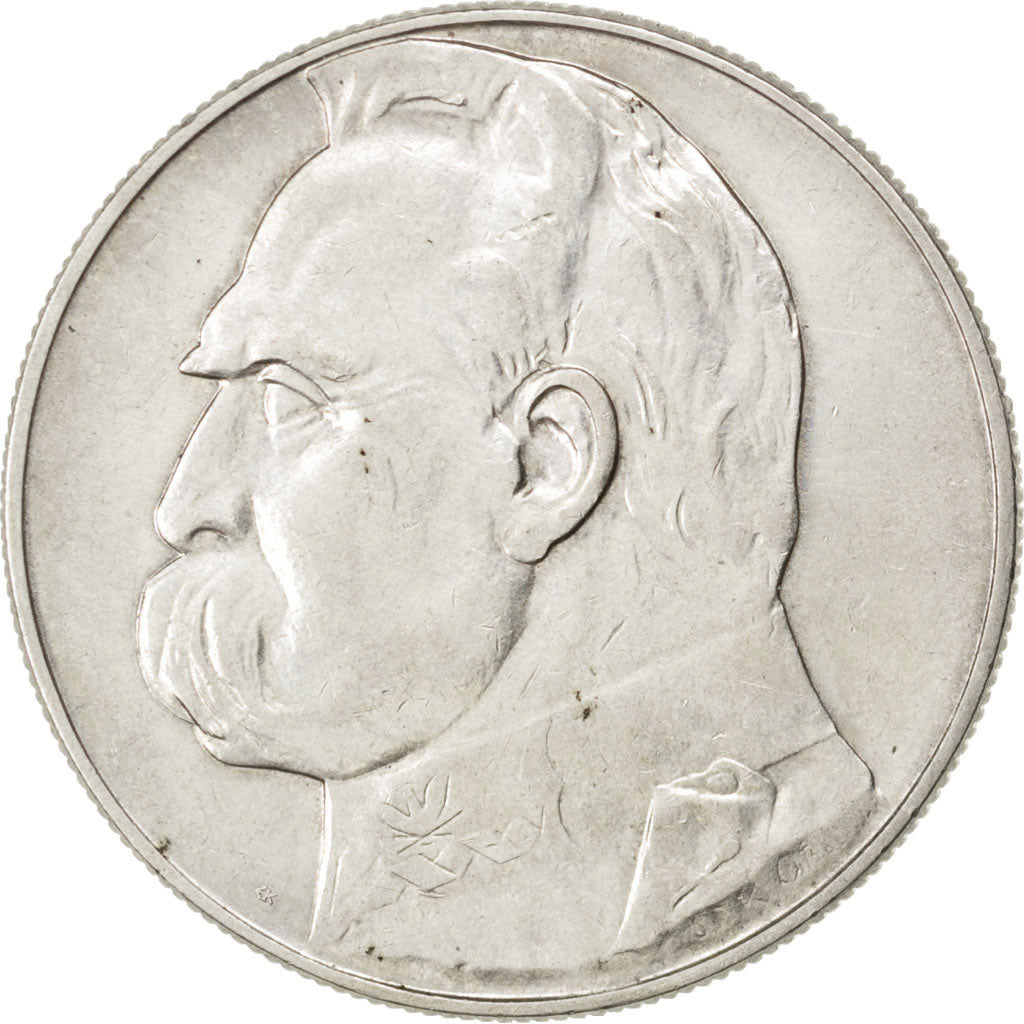 Coin, Poland, 10 Zlotych, 1937, EF(40-45), Silver, KM:29