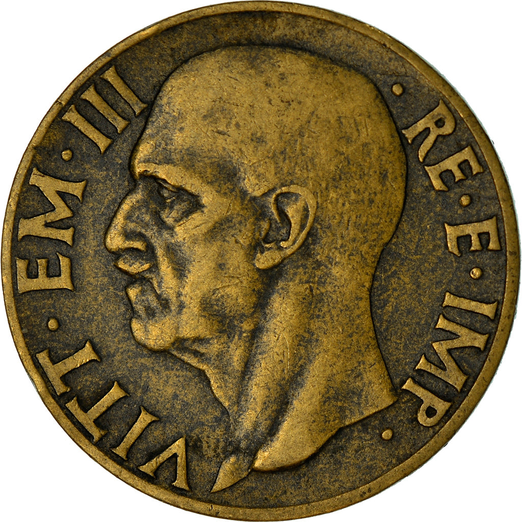 Coin, Italy, Vittorio Emanuele III, 10 Centesimi, 1939, Rome, EF(40-45)