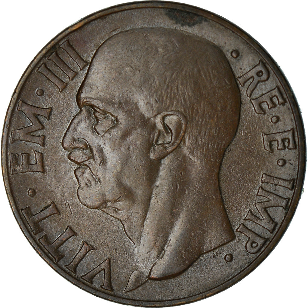 Coin, Italy, Vittorio Emanuele III, 10 Centesimi, 1939, Rome, AU(50-53)