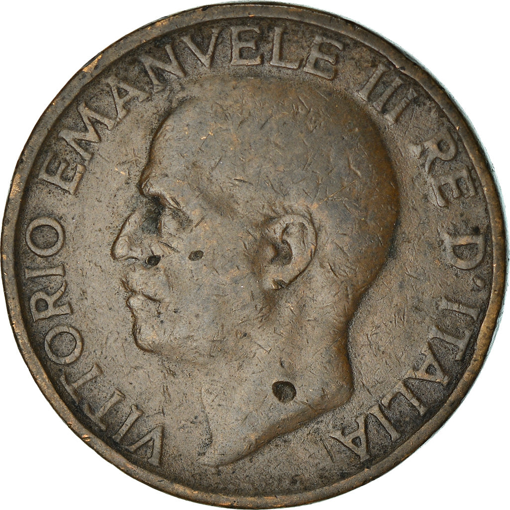 Munten, Italië, Vittorio Emanuele III, 10 Centesimi, 1920, Rome, FR+, Bronze