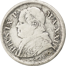 Monnaie, États italiens, PAPAL STATES, Pius IX, 10 Soldi, 50 Centesimi, 1868