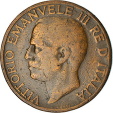 Coin, Italy, Vittorio Emanuele III, 10 Centesimi, 1922, Rome, VF(30-35), Bronze