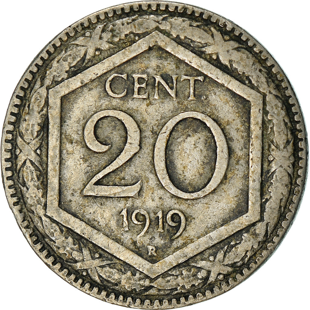 Coin, Italy, Vittorio Emanuele III, 20 Centesimi, 1919, Rome, VF(30-35), Nickel
