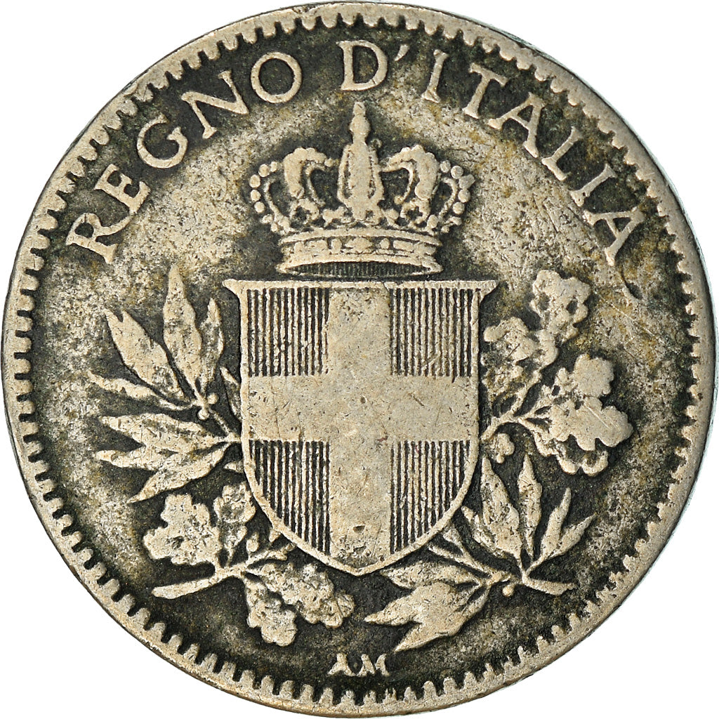 Moneta, Włochy, Vittorio Emanuele III, 20 Centesimi, 1919, Rome, VF(30-35)