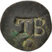 TOBAGO, 1-1/2 Pence, Black Dog, KM #5, VF(20-25), Billon, Lecompte #6, 1.20