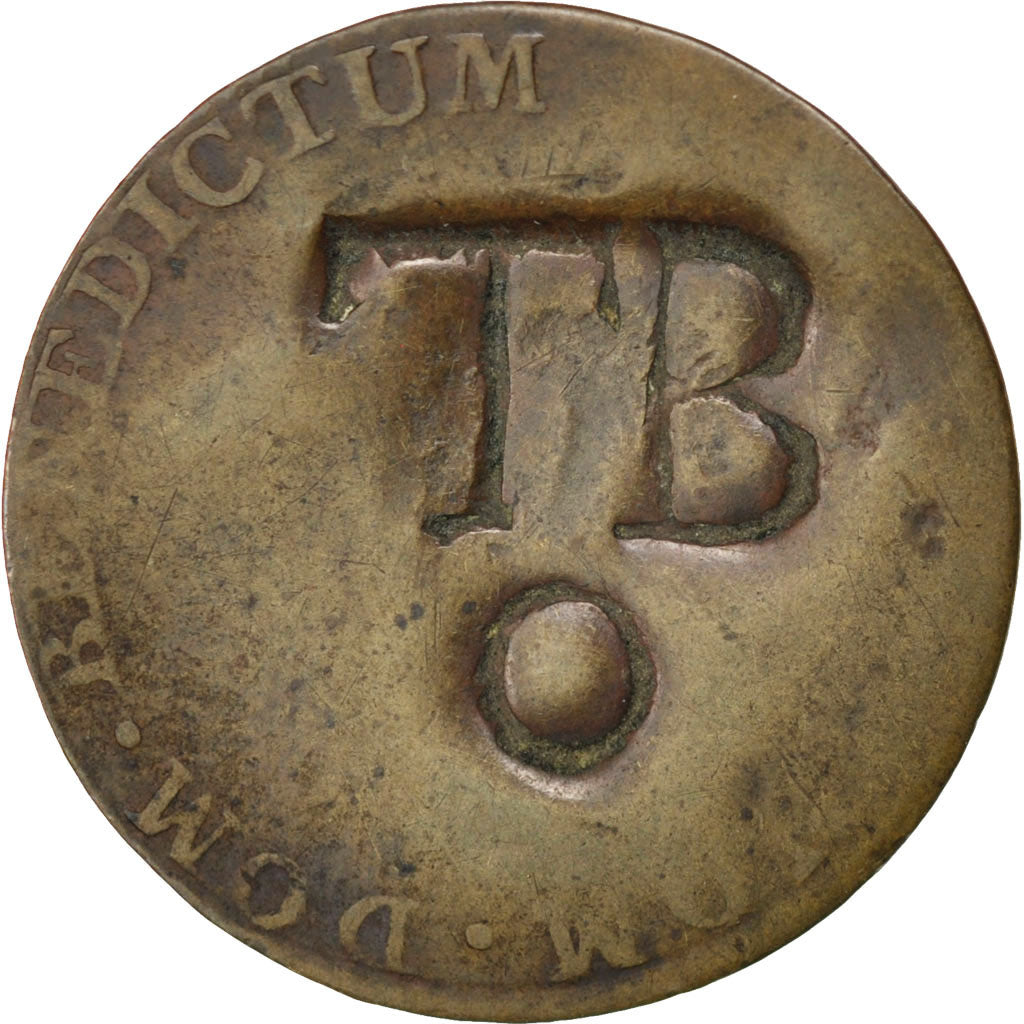 TOBAGO, 1-1/2 Pence, Black Dog, KM #5, VF(20-25), Billon, Lecompte #6, 1.83