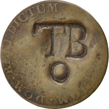 TOBAGO, 1-1/2 Pence, Black Dog, KM #5, VF(20-25), Billon, Lecompte #6, 1.83