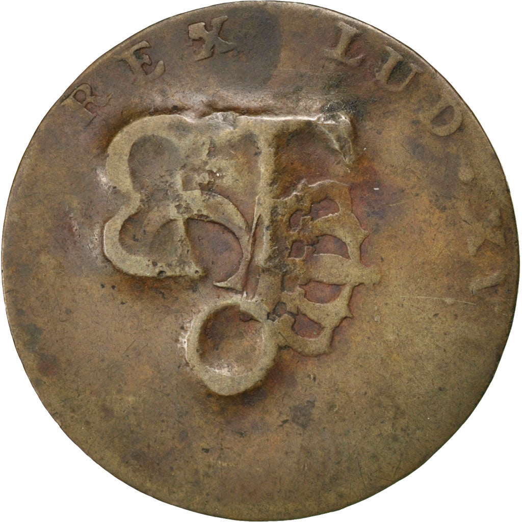 TOBAGO, 1-1/2 Pence, Black Dog, KM #5, VF(20-25), Billon, Lecompte #6, 1.83