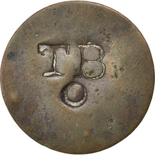 TOBAGO, 1-1/2 Pence, Black Dog, KM #5, VF(20-25), Billon, Lecompte #6, 1.84