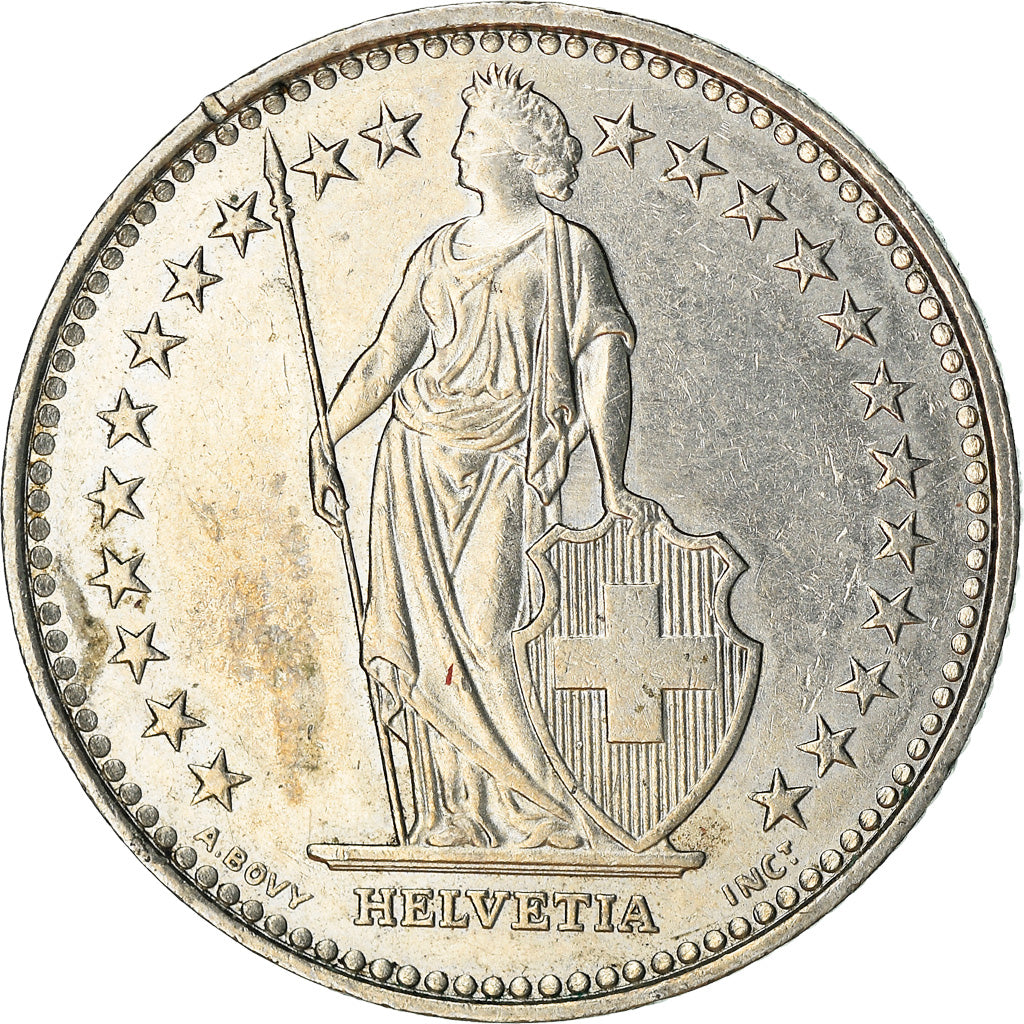Coin, Switzerland, Franc, 1994, Bern, EF(40-45), Copper-nickel, KM:24a.3