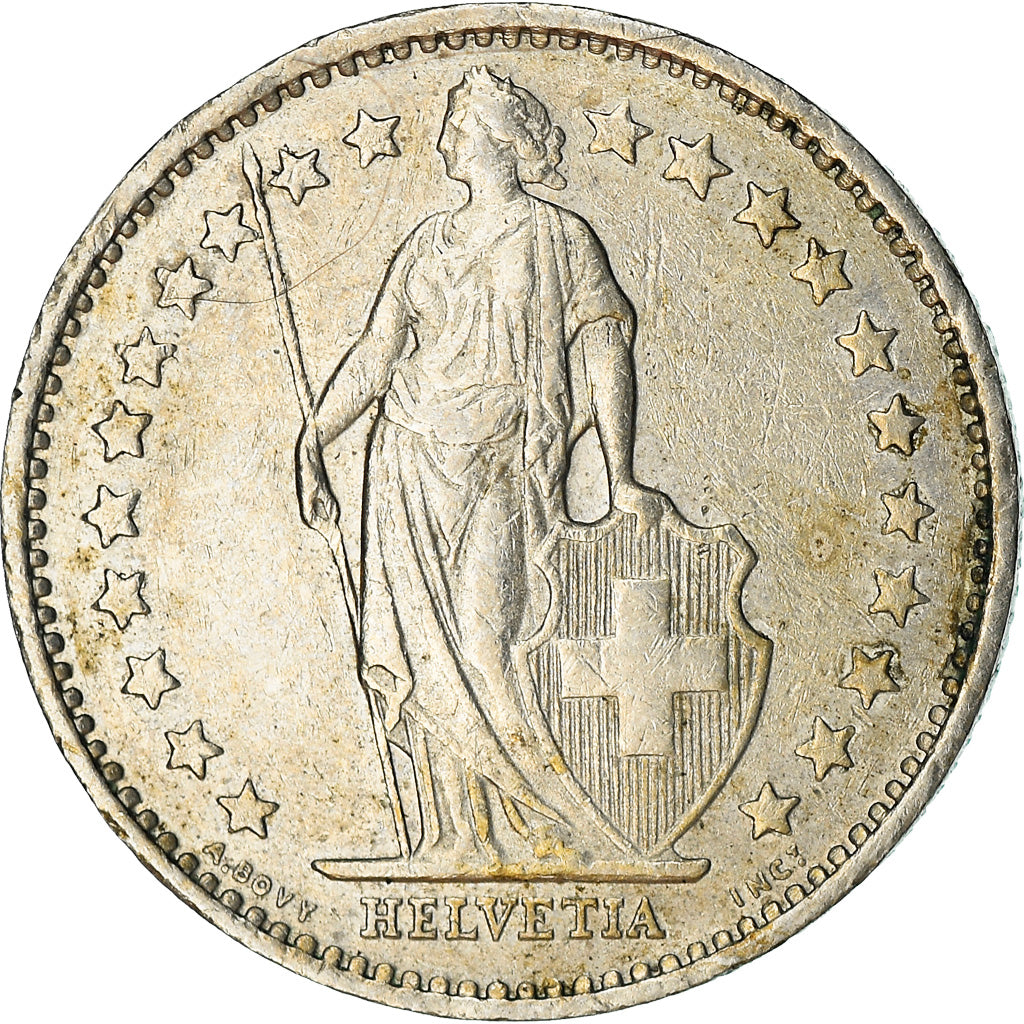 Moneta, Svizzera, 1/2 Franc, 1980, Bern, MB+, Rame-nichel, KM:23a.1