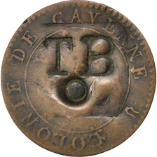 TOBAGO, 1-1/2 Pence, Black Dog, KM #5, VF(30-35), Billon, Lecompte #6, 1.44