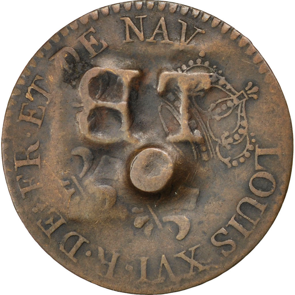 TOBAGO, 1-1/2 Pence, Black Dog, KM #5, VF(30-35), Billon, Lecompte #6, 1.44