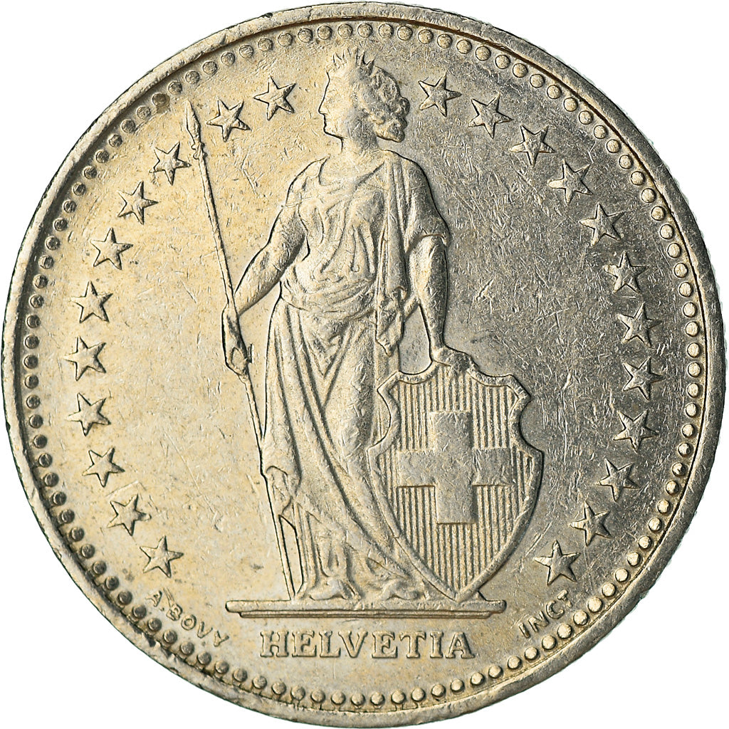 Coin, Switzerland, 1/2 Franc, 1995, Bern, EF(40-45), Copper-nickel, KM:23a.3