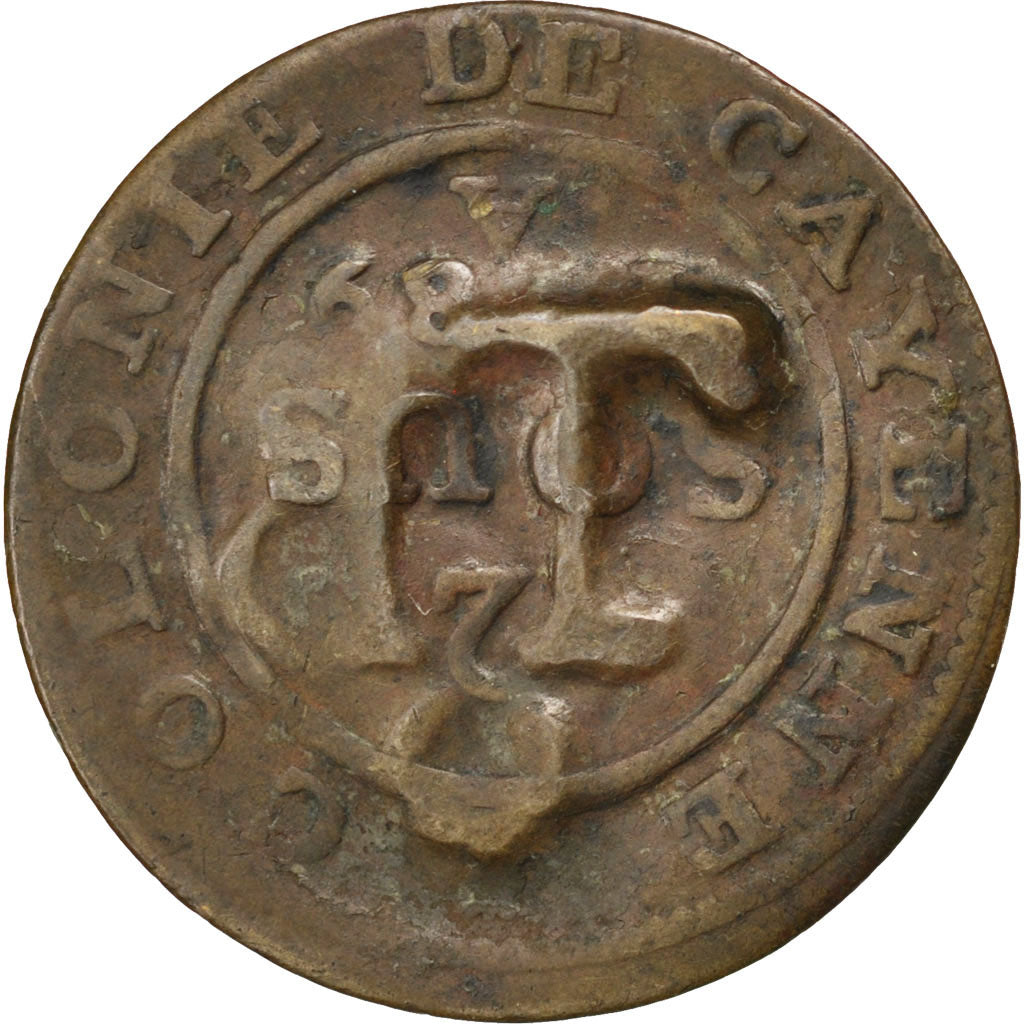 TOBAGO, 1-1/2 Pence, Black Dog, MB+, Biglione, KM:5, Lecompte:6