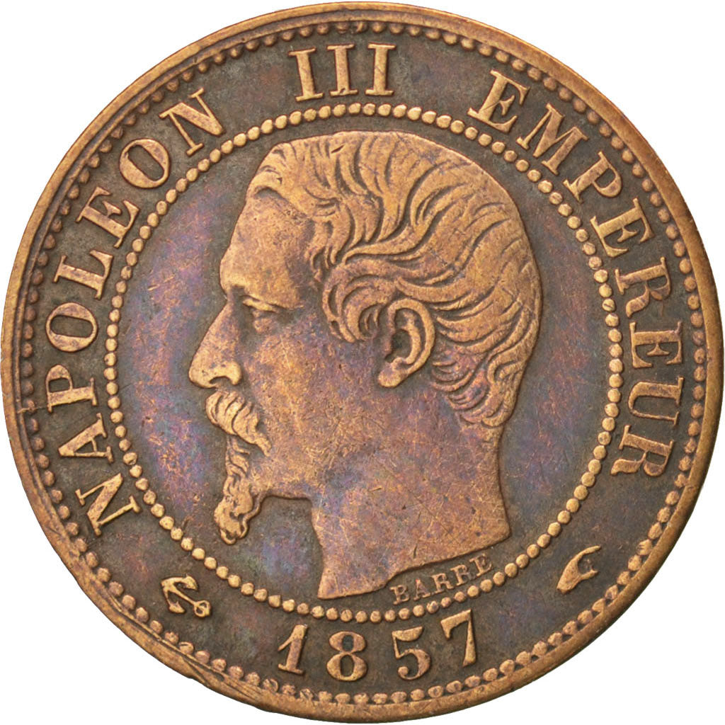 Second Empire, 1 Centime Napoléon III tête nue 1857 A, KM 775.1