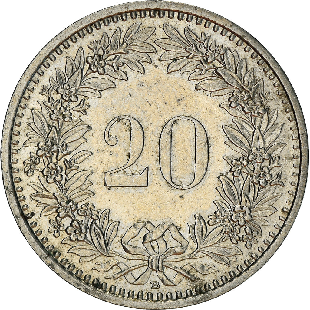 Monnaie, Suisse, 20 Rappen, 1994, Bern, TTB, Copper-nickel, KM:29a