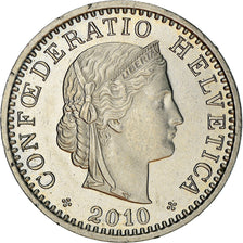 Coin, Switzerland, 20 Rappen, 2010, Bern, BE, EF(40-45), Copper-nickel, KM:29a