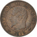 Moneda, Francia, Napoleon III, Napoléon III, Centime, 1856, Strasbourg, MBC+