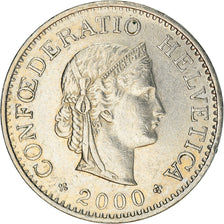 Coin, Switzerland, 10 Rappen, 2000, Bern, EF(40-45), Copper-nickel, KM:27