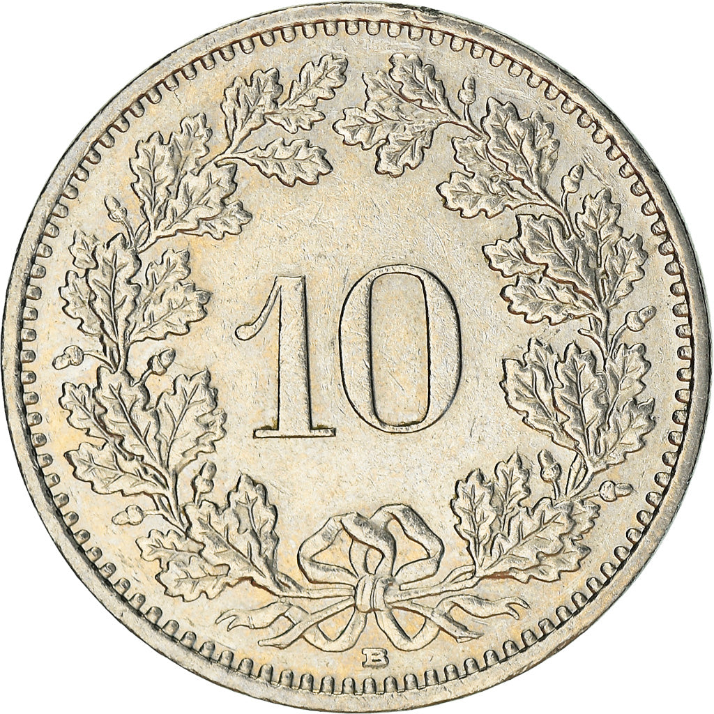 Coin, Switzerland, 10 Rappen, 2000, Bern, EF(40-45), Copper-nickel, KM:27