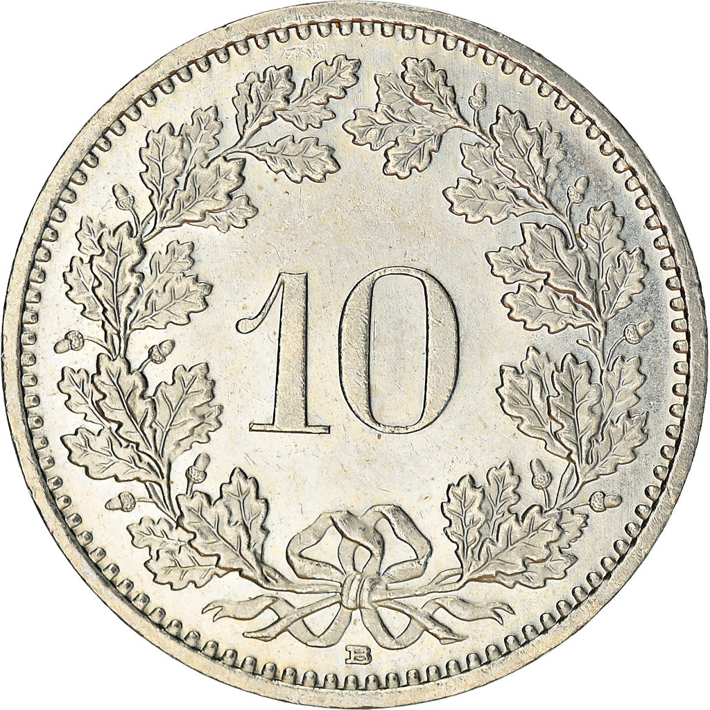 Coin, Switzerland, 10 Rappen, 2004, Bern, EF(40-45), Copper-nickel, KM:27